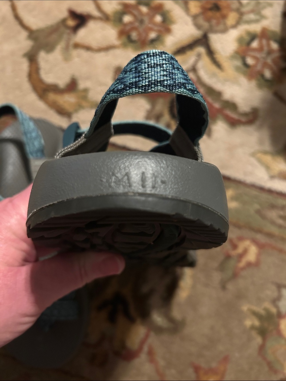 Chaco Men’s Size 11 Sport Hiking Sandals teal/blue gray Vibram - Picture 8 of 8